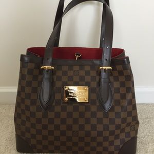 Louis Vuitton Hamstead in Damier Ebene